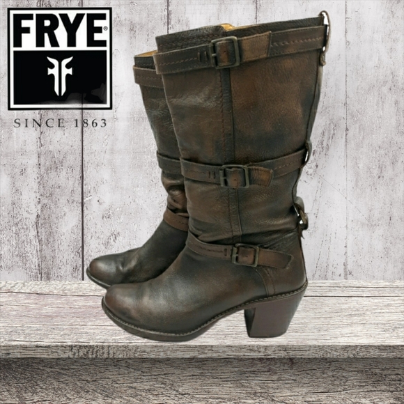 Frye Shoes - 🔥Frye Carmen Three Strap Leather Boots🔥